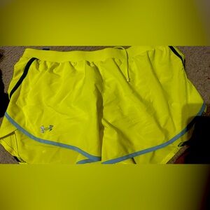 Neon under armour shorts